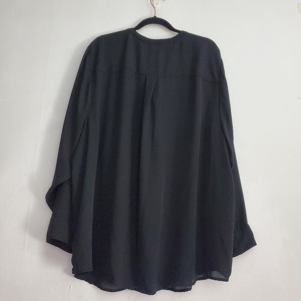 Torrid Harper Georgette Pullover Long Sleeve Blouse - Picture 4 of 8